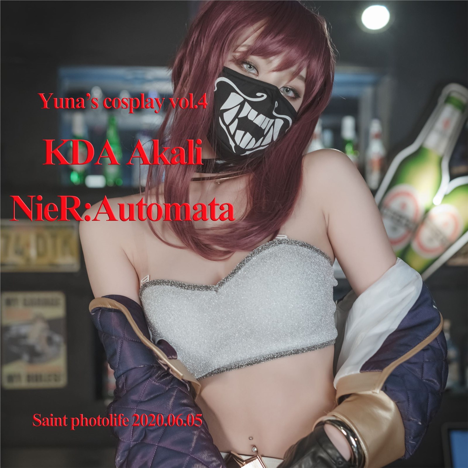 SAINT Photolife Yuna - Yuna Cos Vol.04 KDA Akali & Nier Automata 2B(65)